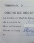Facture de dépôt des statuts au RCCM